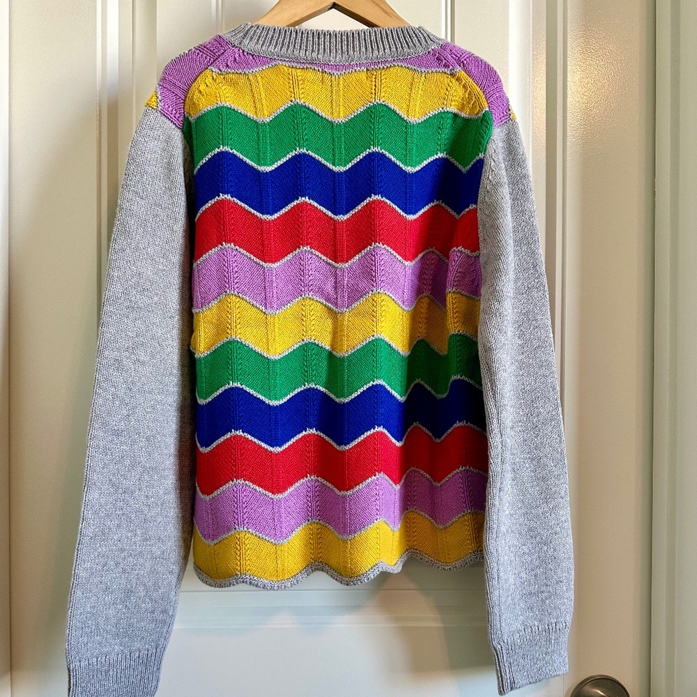 Mini Boden Chevron Sweater size 11/12 Y NWOT - Picture 2 of 5